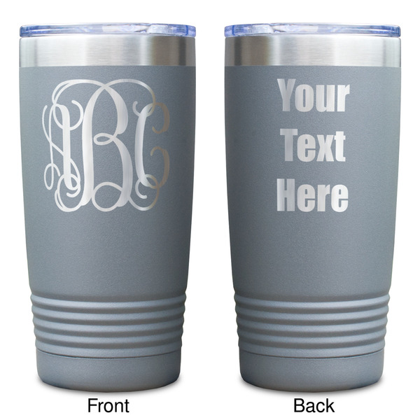 Interlocking Monogram Gray Polar Camel Tumbler - 20oz - Double Sided - Approval