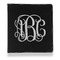 Interlocking Monogram Leather Binder - 1" - Black - Front View