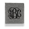 Interlocking Monogram Leather Binder - 1" - Grey - Front View