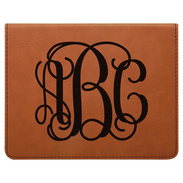 Interlocking Monogram Leatherette 4-Piece Wine Tool Set Flat