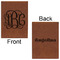 Interlocking Monogram Leatherette Journals - Large - Double Sided - Front & Back View