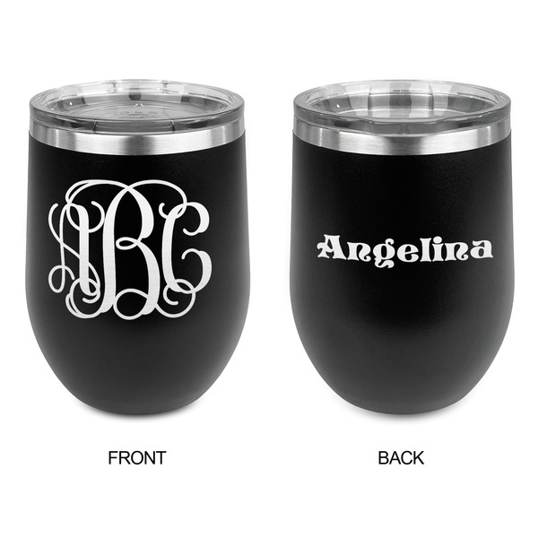 Interlocking Monogram Stainless Wine Tumblers - Black - Double Sided - Approval