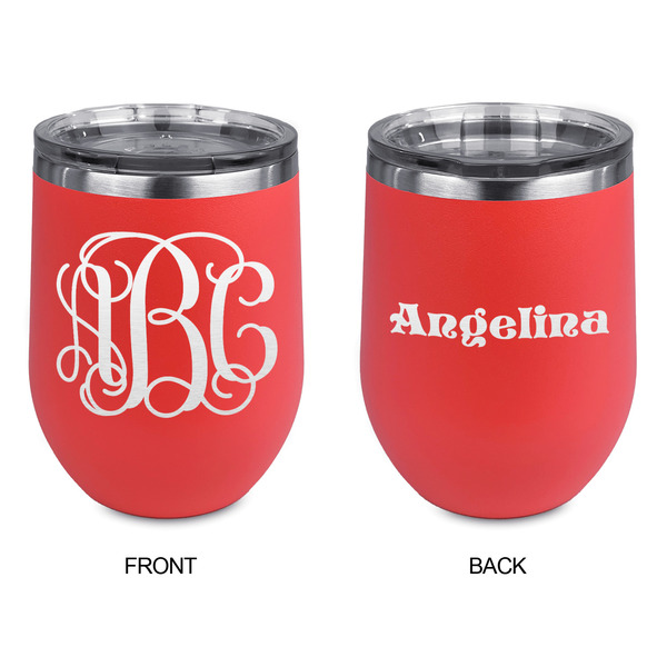 Interlocking Monogram Stainless Wine Tumblers - Coral - Double Sided - Approval