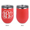 Interlocking Monogram Stainless Wine Tumblers - Coral - Single Sided - Approval
