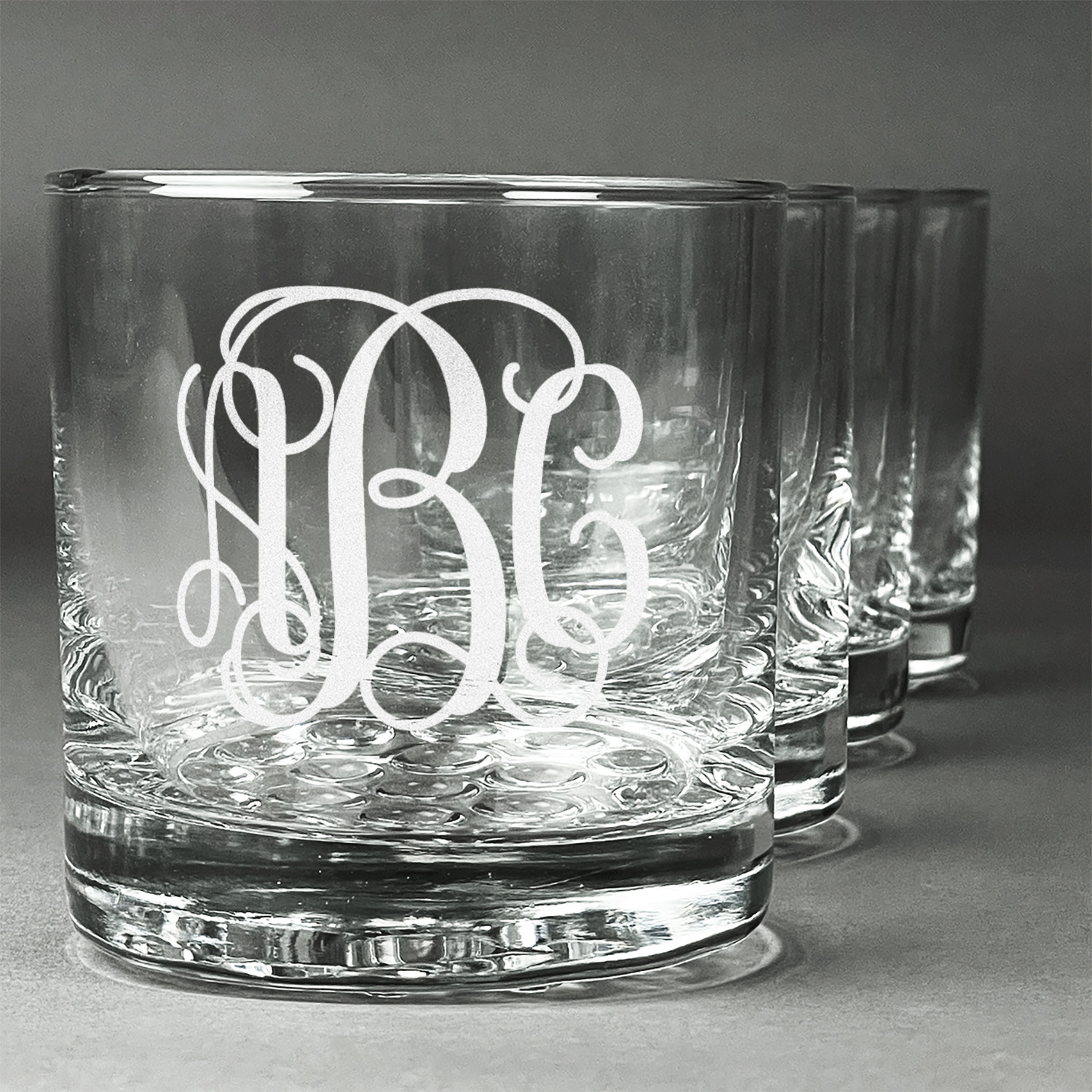 Interlocking Monogram Whiskey Glasses (Set of 4) (Personalized
