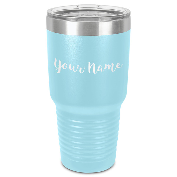Custom Script Name 30 oz Stainless Steel Tumbler - Teal - Single-Sided (Personalized)