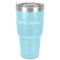Script Name 30 oz Stainless Steel Tumbler - Teal - Single-Sided (Personalized)