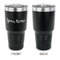 Script Name 30 oz Stainless Steel Ringneck Tumblers - Black - Single Sided - APPROVAL