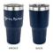 Script Name 30 oz Stainless Steel Ringneck Tumblers - Navy - Single Sided - APPROVAL