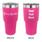 Script Name 30 oz Stainless Steel Ringneck Tumblers - Pink - Double Sided - APPROVAL