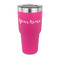 Script Name 30 oz Stainless Steel Ringneck Tumblers - Pink - FRONT
