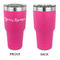 Script Name 30 oz Stainless Steel Ringneck Tumblers - Pink - Single Sided - APPROVAL
