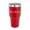 Script Name 30 oz Stainless Steel Ringneck Tumblers - Red - FRONT