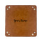 Script Name 6" x 6" Leatherette Snap Up Tray - FLAT FRONT