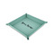 Script Name 6" x 6" Teal Leatherette Snap Up Tray -  MAIN