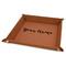 Script Name 9" x 9" Leatherette Snap Up Tray - FOLDED
