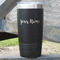 Script Name 20 oz Stainless Steel Tumbler - Black - Single-Sided (Personalized)