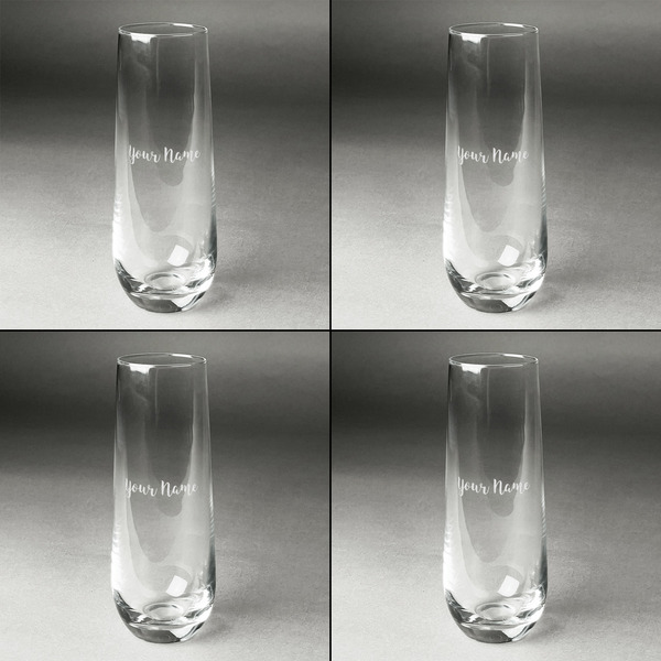 Script Name Champagne Flute - Set of 4 - Approval