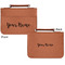 Script Name Cognac Leatherette Bible Covers - Small Double Sided Approval