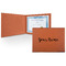 Script Name Cognac Leatherette Diploma / Certificate Holders - Front only - Main