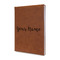 Script Name Cognac Leatherette Journal - Main