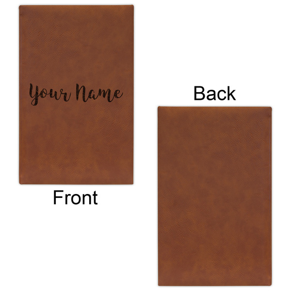 Script Name Cognac Leatherette Journal - Single Sided - Apvl