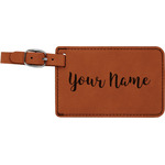 Script Name Leatherette Luggage Tag (Personalized)