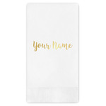 Script Name Guest Napkins - Foil Stamped (Personalized)