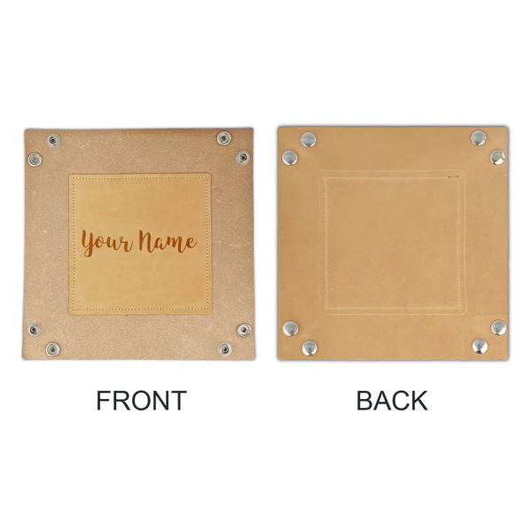 Script Name Genuine Leather Valet Trays - APPROVAL