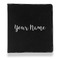 Script Name Leather Binder - 1" - Black - Front View