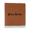 Script Name Leather Binder - 1" - Rawhide - Front View