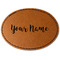 Script Name Leatherette Patches - Oval