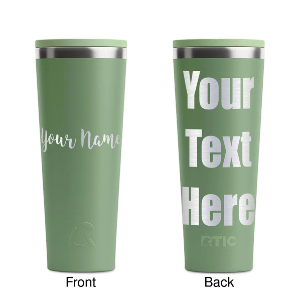 Script Name Light Green RTIC Everyday Tumbler - 28 oz. - Front and Back