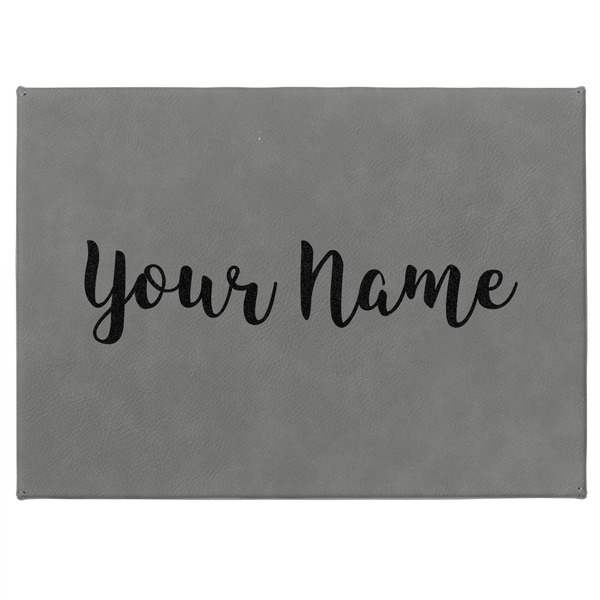 Script Name Medium Gift Box with Engraved Leather Lid - Approval