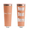 Script Name Peach RTIC Everyday Tumbler - 28 oz. - Front and Back