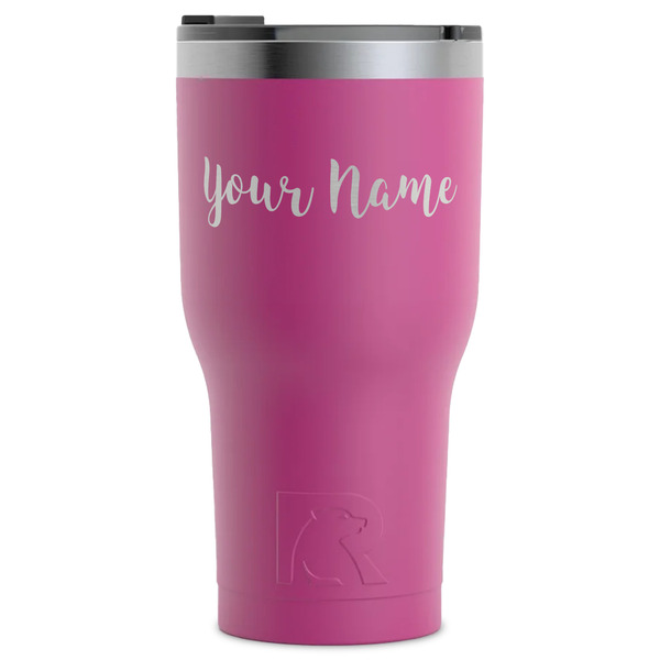 Custom Script Name RTIC Tumbler - Magenta - Laser Engraved - Single-Sided (Personalized)
