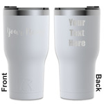 Script Name RTIC Tumbler - White - Laser Engraved - Double-Sided (Personalized)