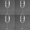 Script Name Set of Four Personalized Wineglasses - Approval