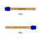 Script Name Silicone Brushes - Blue - Front & Back