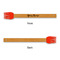 Script Name Silicone Brushes - Red - Front & Back