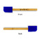 Script Name Silicone Spatula - Blue - Front & Back
