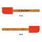 Script Name Silicone Spatula - Red - Front & Back