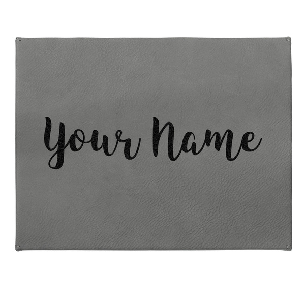 Script Name Small Engraved Gift Box with Leather Lid - Approval