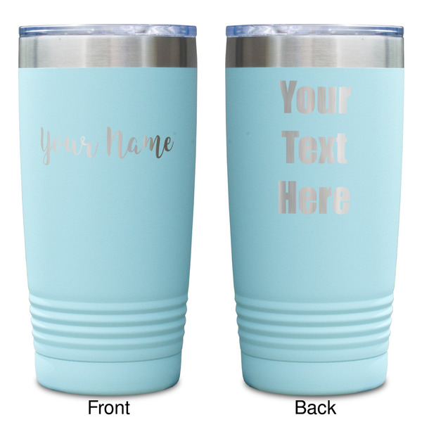 Script Name Teal Polar Camel Tumbler - 20oz -Double Sided - Approval