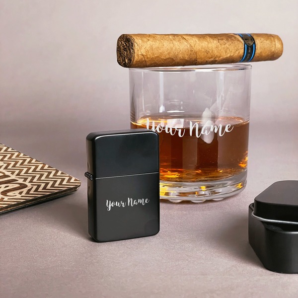 Script Name Windproof Lighters - Black - In Context