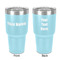 Block Name 30 oz Stainless Steel Ringneck Tumbler - Teal - Double Sided - Front & Back
