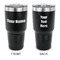 Block Name 30 oz Stainless Steel Ringneck Tumblers - Black - Double Sided - APPROVAL