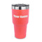 Block Name 30 oz Stainless Steel Ringneck Tumblers - Coral - FRONT