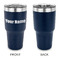 Block Name 30 oz Stainless Steel Ringneck Tumblers - Navy - Single Sided - APPROVAL