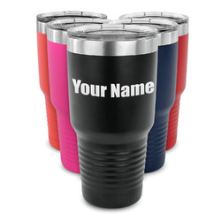 Block Name 30 oz Stainless Steel Tumbler (Personalized)